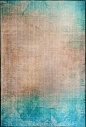 Dynamic Rugs ILLUSION 8874-580 Turquoise and Beige